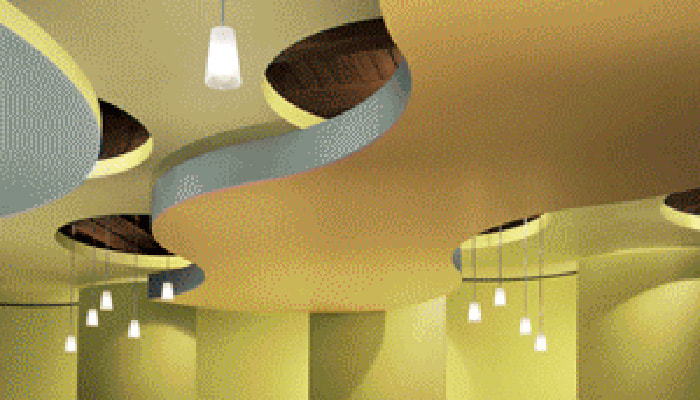Unique Suspension Systems for custom ceilings.
